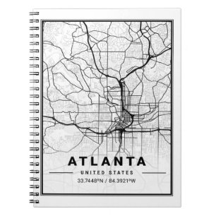 Atlanta Georgia USA Travel City Map Notitieboek