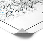 Atlanta Georgia USA Travel City Map Poster (Hoek)