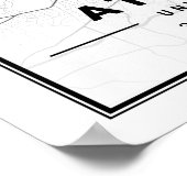 Atlanta Georgia USA Travel City Map Poster (Hoek)