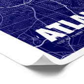 Atlanta, Georgia USA Travel City Map Poster (Hoek)