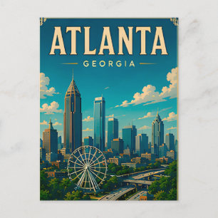 🍑 Atlanta Georgia Vakantieherinnering Briefkaart