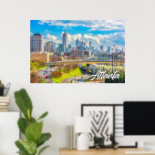 Atlanta, Georgia, Verenigde Staten Poster (Thuiskantoor)