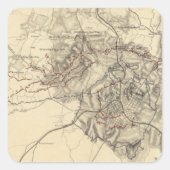 Atlanta, Georgia Vierkante Sticker (Voorkant)