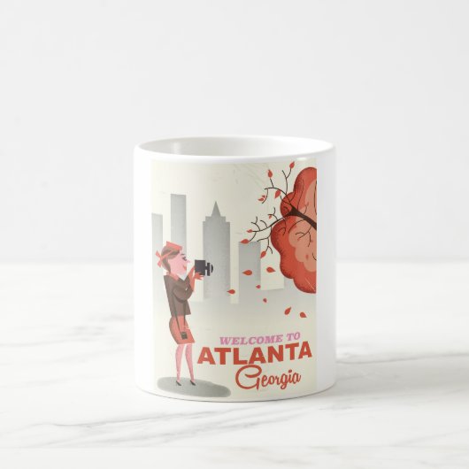 Atlanta Georgia vintage-poster Koffiemok (Center)