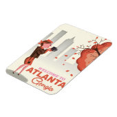 Atlanta Georgia vintage-poster Magneet (Linkerzijde)