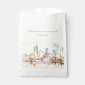 Atlanta Georgia Watercolor Landscape Wedding Bedankzakje (Voorkant)