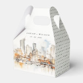 Atlanta Georgia Waterverf Landscape Wedding Bedankdoosjes (Achterkant)