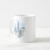 Atlanta, Georgia Waterverf Leuke feiten Nieuw Huis Koffiemok (Voorkant links)