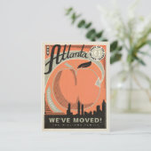 Atlanta, Georgia | We hebben ons verplaatst Uitnodiging Briefkaart (Staand voorkant)
