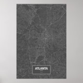 Atlanta, Georgia (zwart wit) Poster (Voorkant)