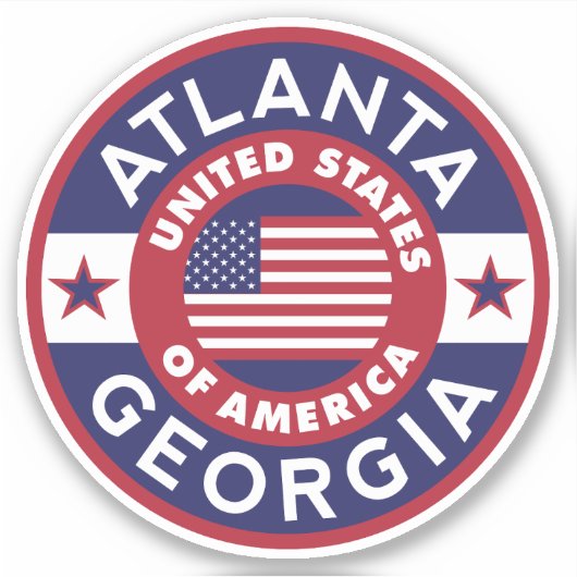 ATLANTA, Georgië Sticker (Voorkant)