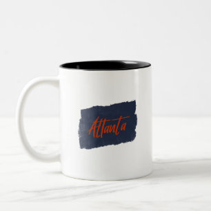 Atlanta Handgeschreven Red Typography Coffee Mok