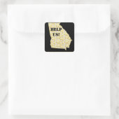 ATLANTA HELP US VIERKANTE STICKER (Tas)