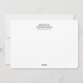 Atlanta Holiday Skyline Card Feestdagenkaart (Achterkant)