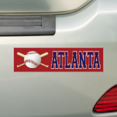 ATLANTA HONKBAL STICKER (Op auto)