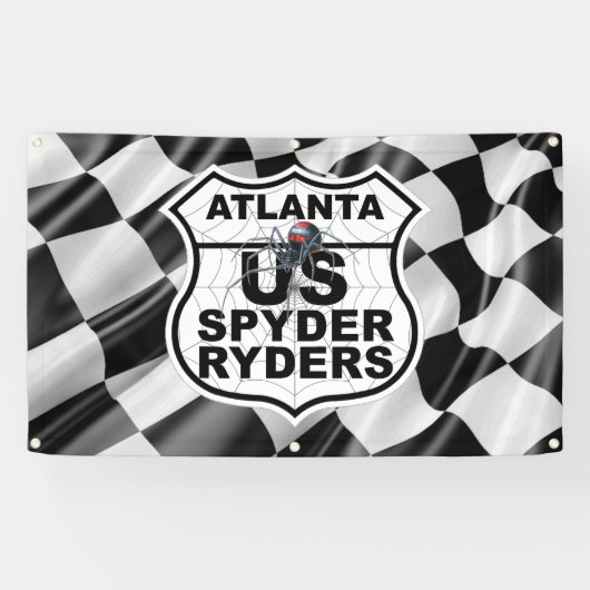 Atlanta Hoofdstuk - Banner Finish Vlag Logo (Horizontaal)