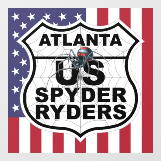 Atlanta Hoofdstuk - Decal Vlag & Logo (Vel)