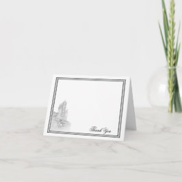 Atlanta Huwelijksfeest Dank je wel Bedankkaart