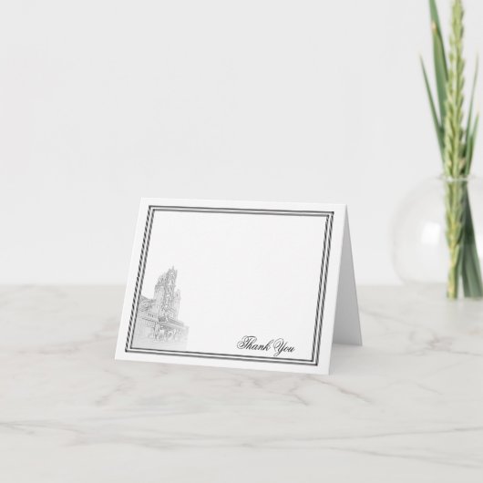 Atlanta Huwelijksreis Trouwdag Bedankt (Voorkant)