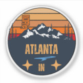 Atlanta, Indiana Sticker (Voorkant)