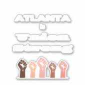 Atlanta is een sterke Sticker van de Unie (Voorkant)