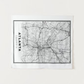 Atlanta Kaart Wandkleed (Voorkant (horizontaal))