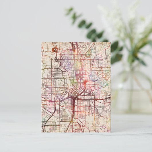 atlanta-kaartschilderij briefkaart (Staand voorkant)