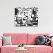 Atlanta Kapperszaak, 1936 Canvas Afdruk (Insitu (Woonkamer))