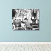 Atlanta Kapperszaak, 1936 Canvas Afdruk (Insitu (Houten vloer))