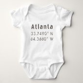 Atlanta Latitude en Lengtegraad Romper (Voorkant)