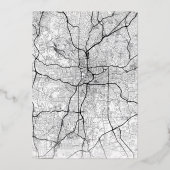 Atlanta Liefdeszoeker | Huwelijk Save the Date Folie Uitnodiging (Achterkant)