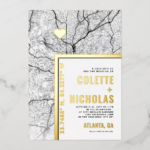 Atlanta Love Locator   Stadsweddenschap Folie Uitnodiging