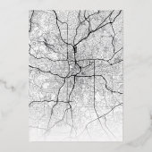 Atlanta Love Locator | Stadsweddenschap Folie Uitnodiging (Achterkant)