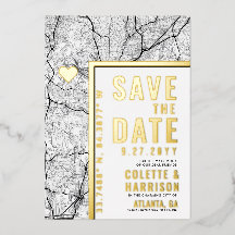 Atlanta Love Locator | Weddenschap Save the Date