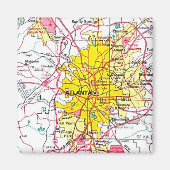 Atlanta Map Magneet (Voorkant)