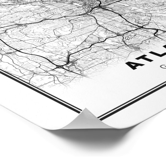 Atlanta Map Poster (Hoek)