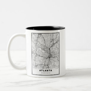 Atlanta Map Tweekleurige Koffiemok