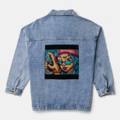 Atlanta Meisje Graffiti Denim Jacket (Achterkant)