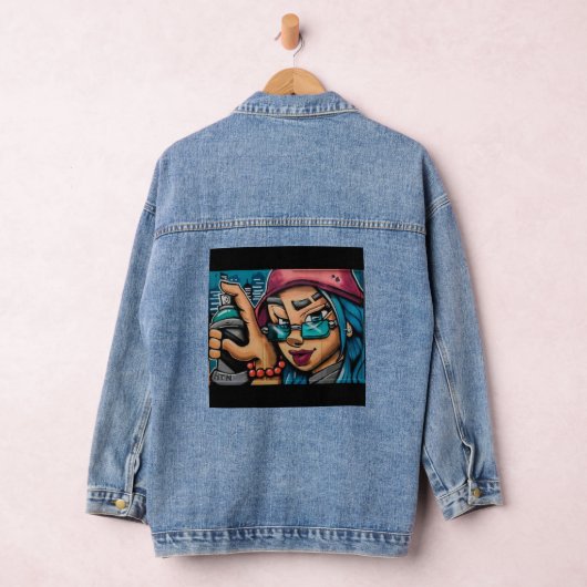 Atlanta Meisje Graffiti Denim Jacket (Hangar)