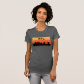 Atlanta met 8 bits Skyline ATL T-shirt (Voorkant volledig)