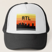 Atlanta met 8 bits Skyline ATL Trucker Pet (Voorkant)