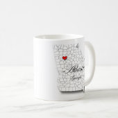 Atlanta Mok, Atlanta Georgia Mok, Love Atlanta, Ga Koffiemok (Voorkant rechts)