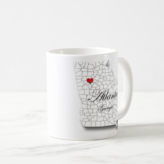 Atlanta Mok, Atlanta Georgia Mok, Love Atlanta, Ga Koffiemok (Voorkant rechts)
