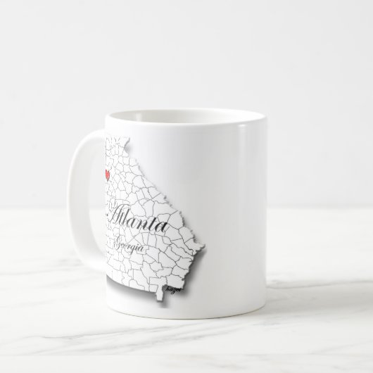 Atlanta Mok, Atlanta Georgia Mok, Love Atlanta, Ga Koffiemok (Voorkant links)