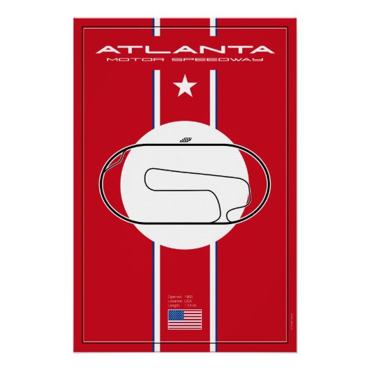 Atlanta Motor Speedway Perfect Poster (Voorkant)