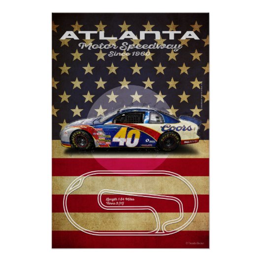 Atlanta Motor Speedway Perfect Poster (Voorkant)