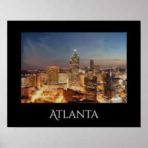 Atlanta Night Poster