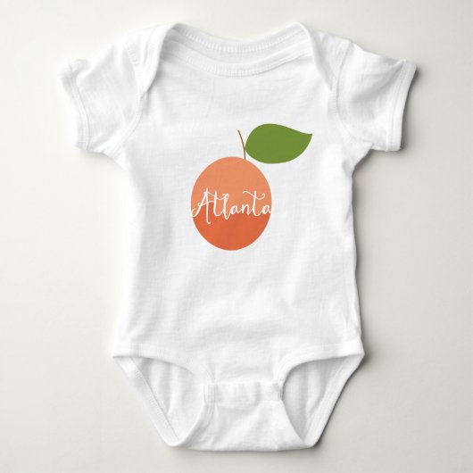 Atlanta Peach baby Romper (Voorkant)