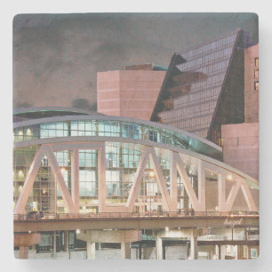ATLANTA, Philips Arena Bridge, Atlanta Landmark Stenen Onderzetter