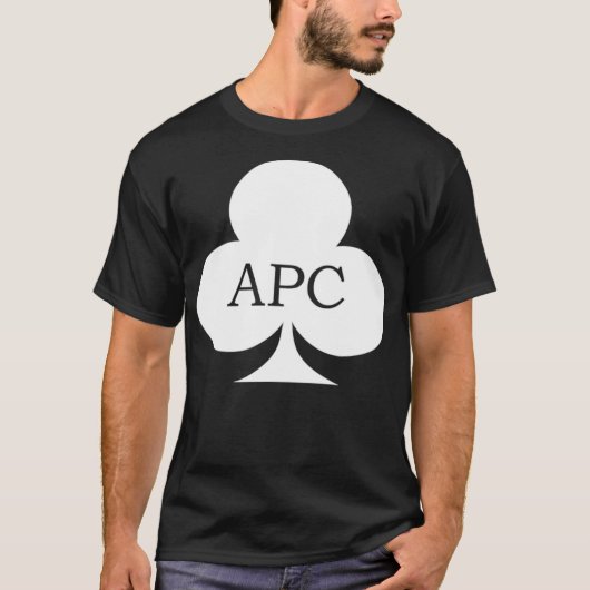 Atlanta Poker Club White APC Club  T-shirt (Voorkant)